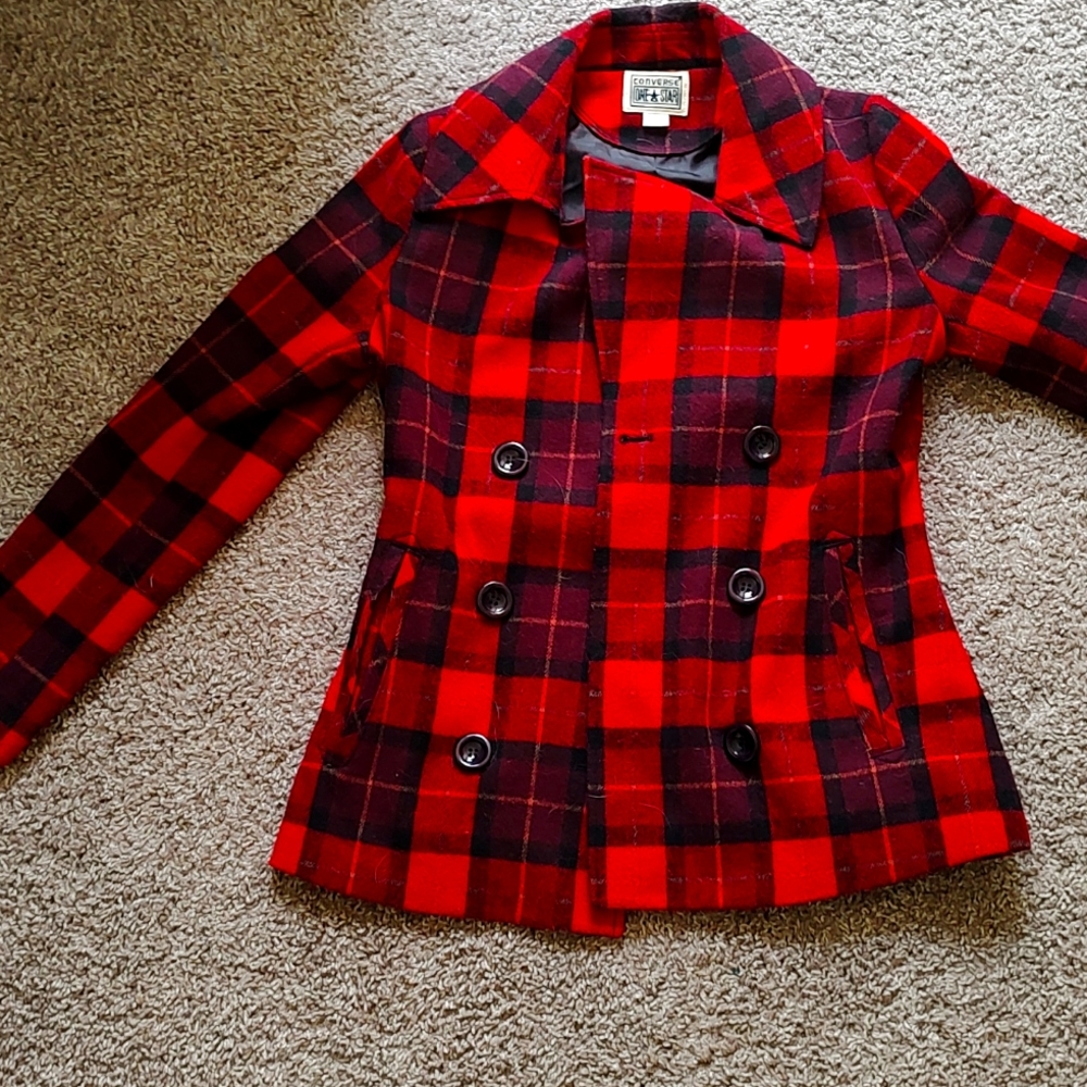 Plaid Converse coat